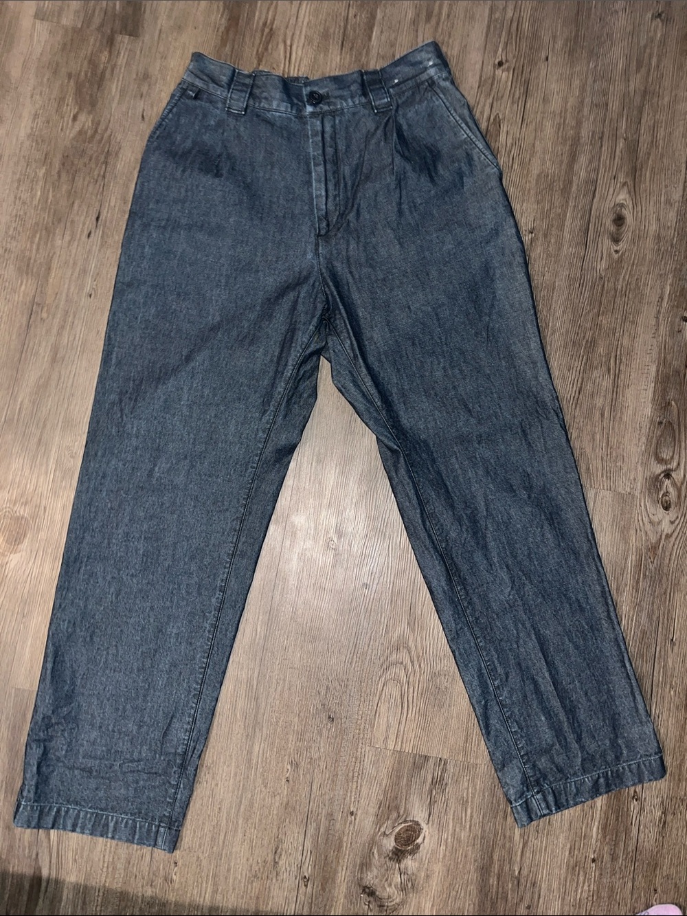 UNIQLO 27x30 Men's Dark Blue Relaxed Tapered Jeans